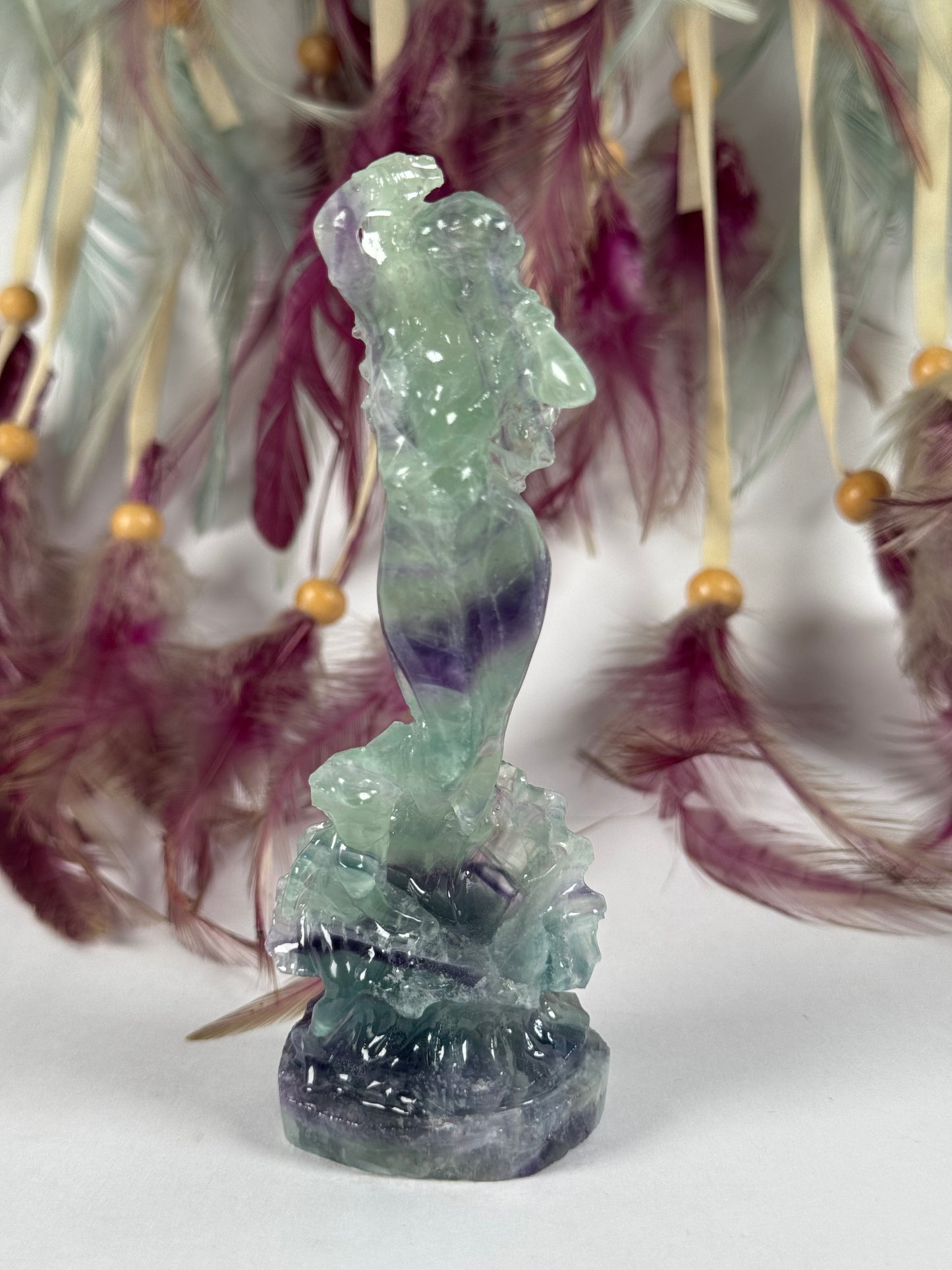 Fluorite Goddess with Angel 8