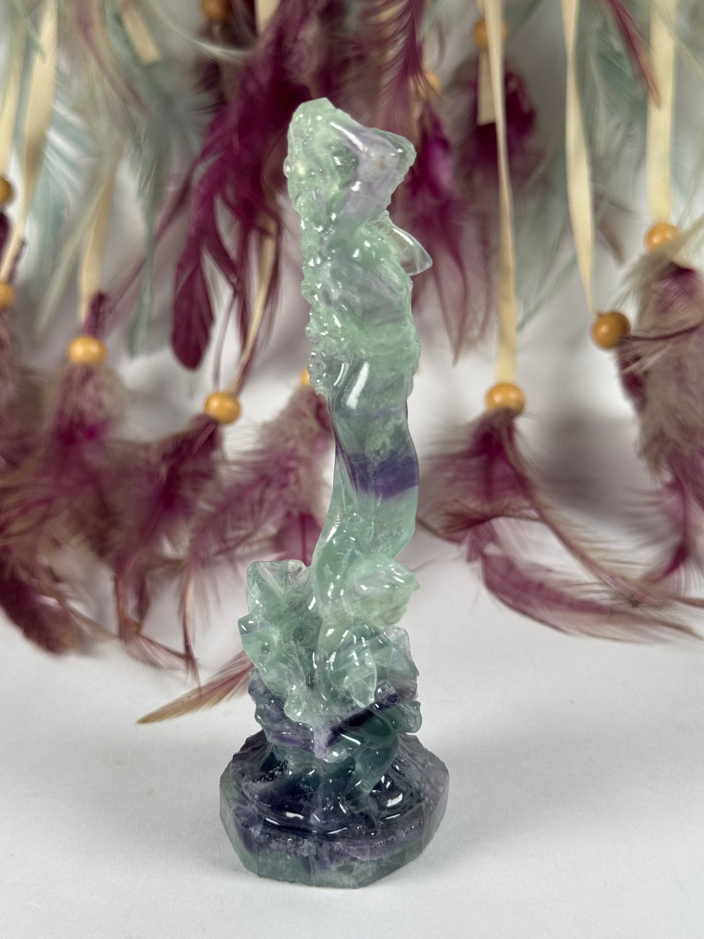 Fluorite Goddess with Angel 8