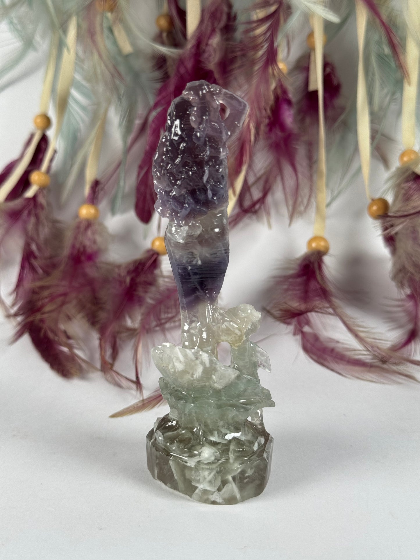 Fluorite Goddess with Angel 9