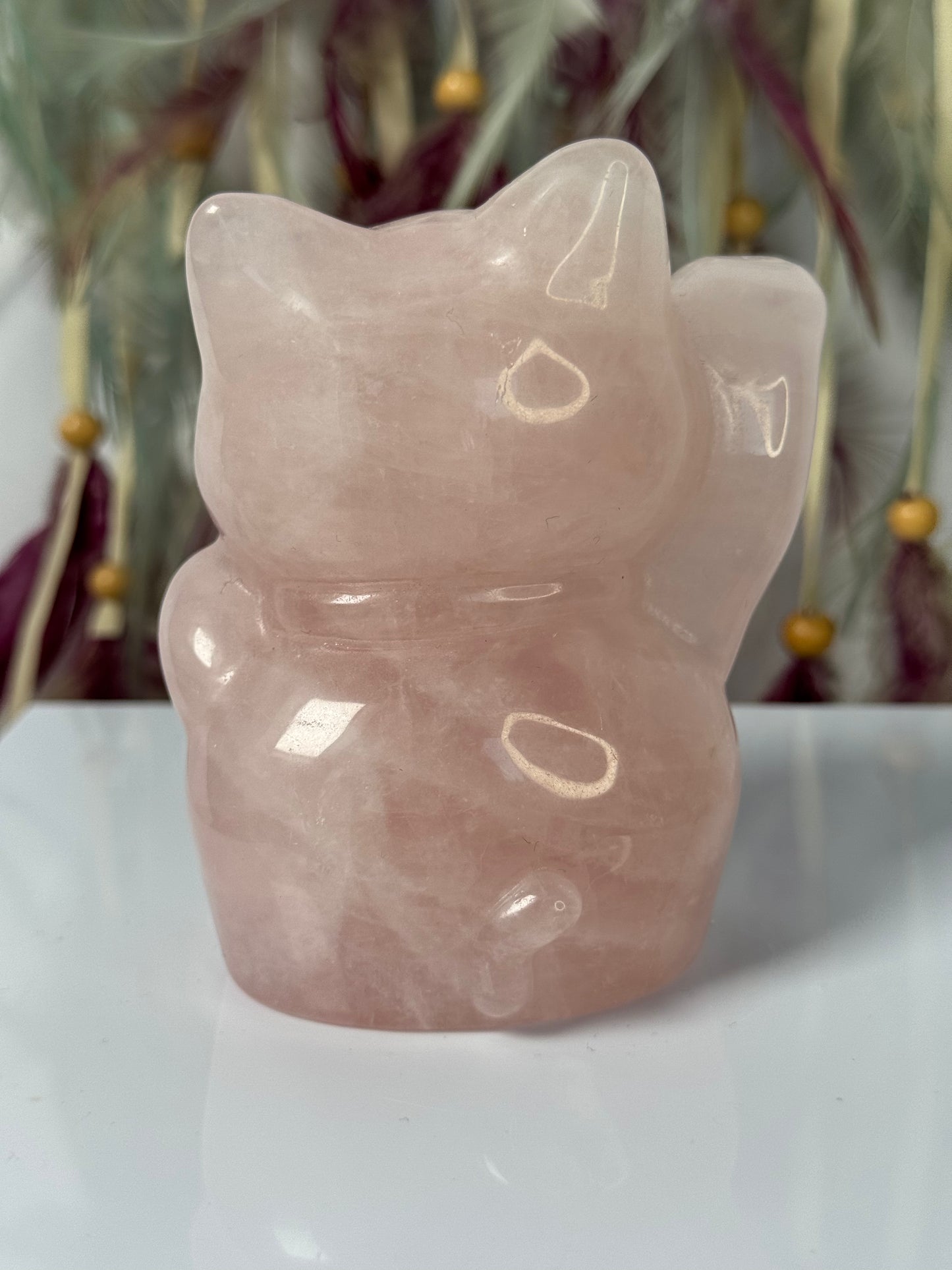 Lucky cat Rozenkwarts 30