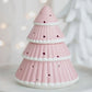 Roze kerstboom olie- en waxmelt brander