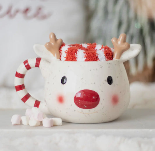 Rudolph mok met sokken 1