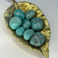 Amazonite with Smoky Quartz tumbled stone