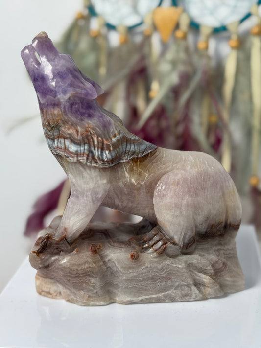 Wolf Amethist met Crazy Lace Agaat 11