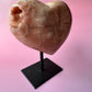 Pink Amethyst heart 1