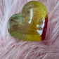 Rainbow Fluorite heart bowl 44
