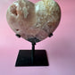 Pink Amethyst with Green Jasper Heart 6