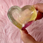 Rainbow Fluorite heart bowl 44
