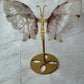 Amethyst with Flower Agate butterfly 31
