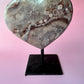 Pink Amethyst heart 14