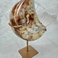 Pink Amethyst Moon on Stand 34