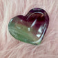 Rainbow Fluorite heart bowl 41