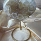 Agate heart on stand 44