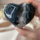 Amethist hart met groene Jaspis 76