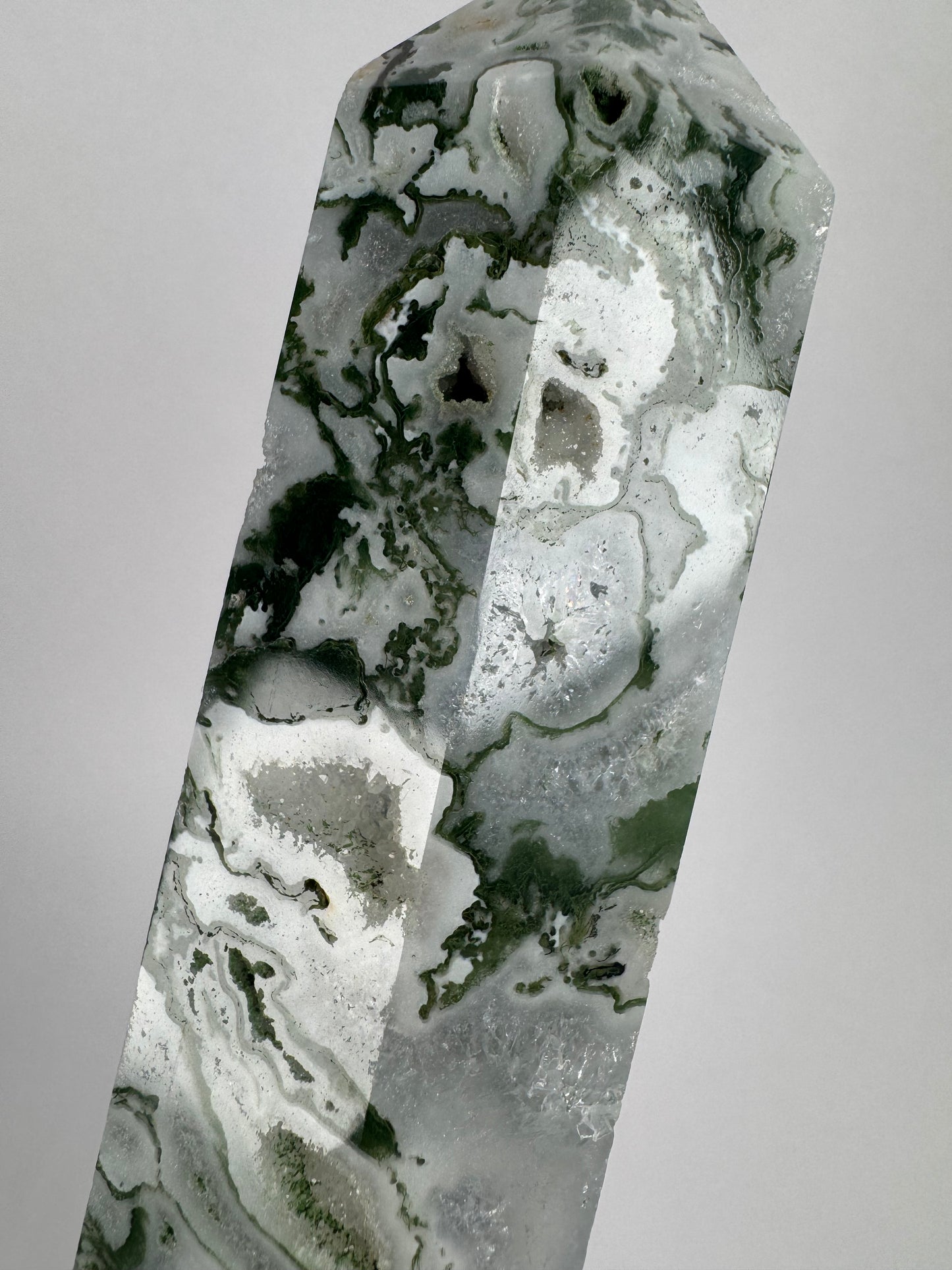 Moss agate tower 41