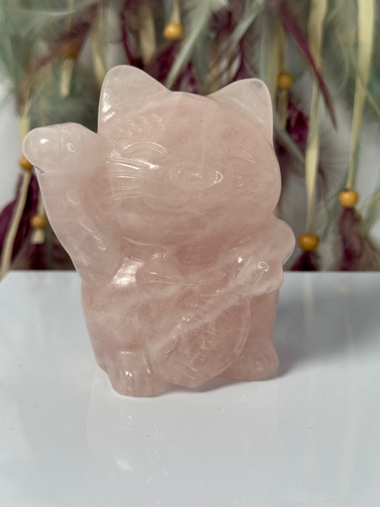 Lucky cat Rozenkwarts 30