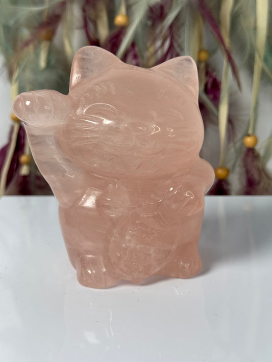 Lucky cat Rozenkwarts 31