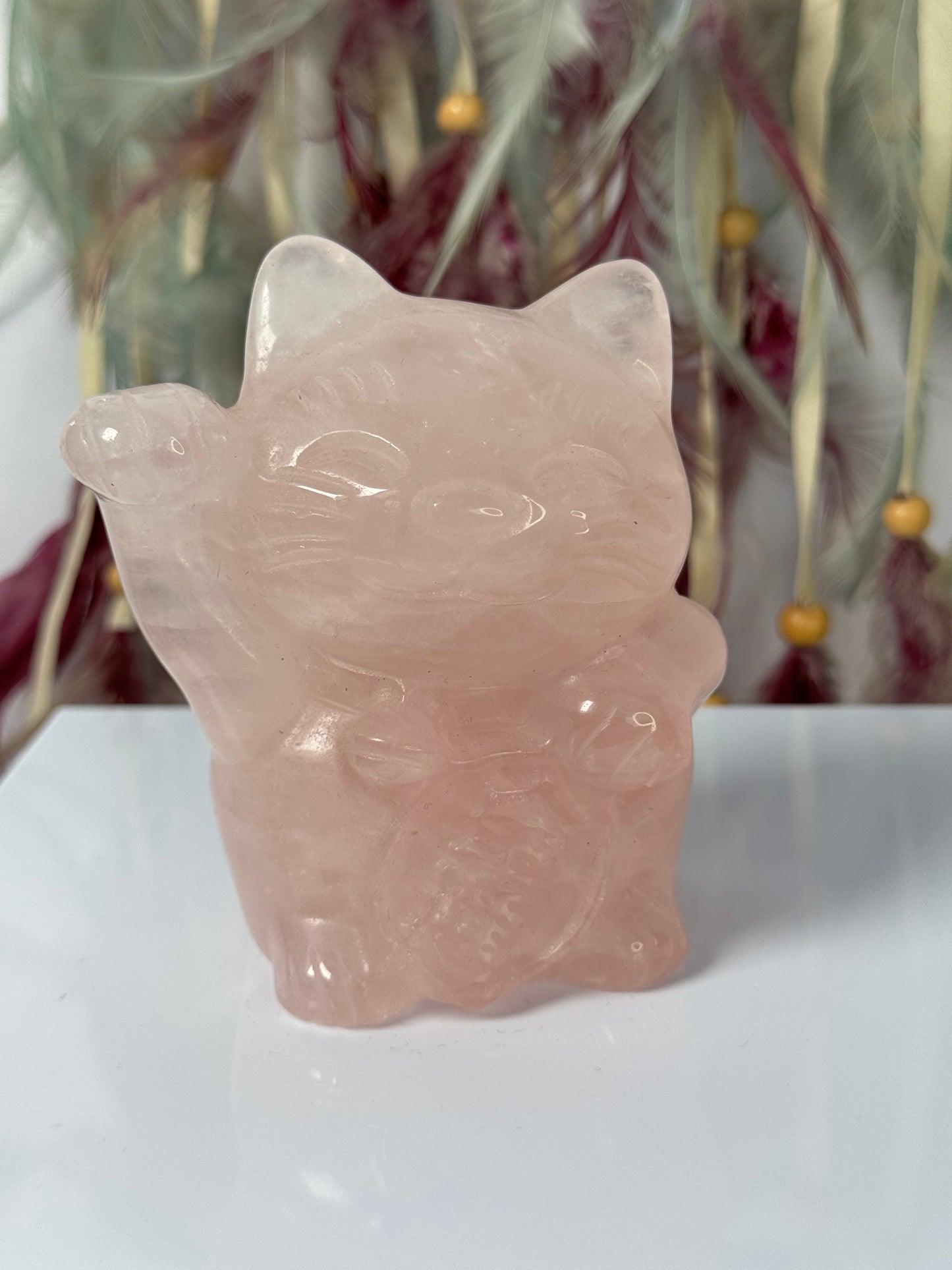 Lucky cat Rozenkwarts 32