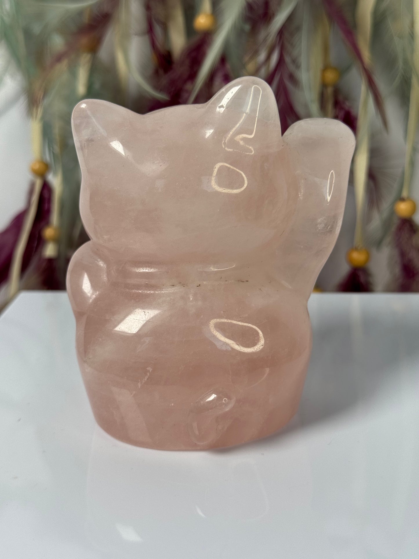 Lucky cat Rozenkwarts 32