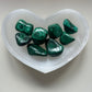 Malachite tumbled stone