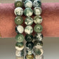 Moss agate bracelet 8mm