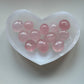 Rose quartz tumbled stone (round)