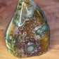 Amethyst Stalactite freeform 63 (with green Jasper)