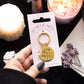 The magic is in you sleutelhanger met ruw stukje Rozenkwarts
