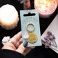 Leave a Little Sparkle sleutelhanger met ruw stukje Bergkristal